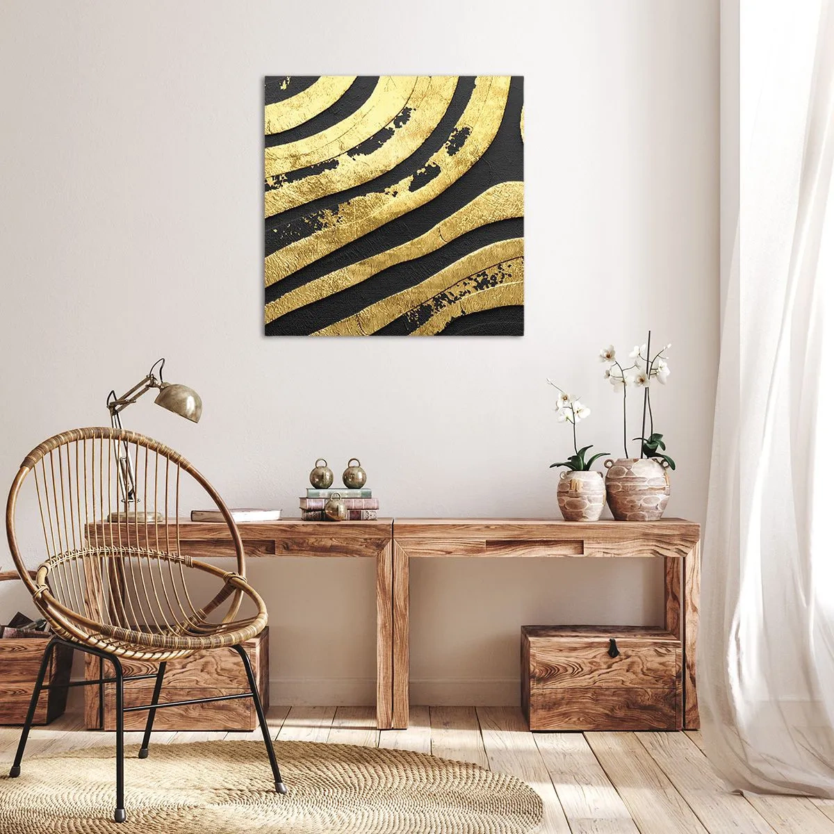 Bild auf Leinwand - Leinwandbild - Alles fließt - 30x30 cm