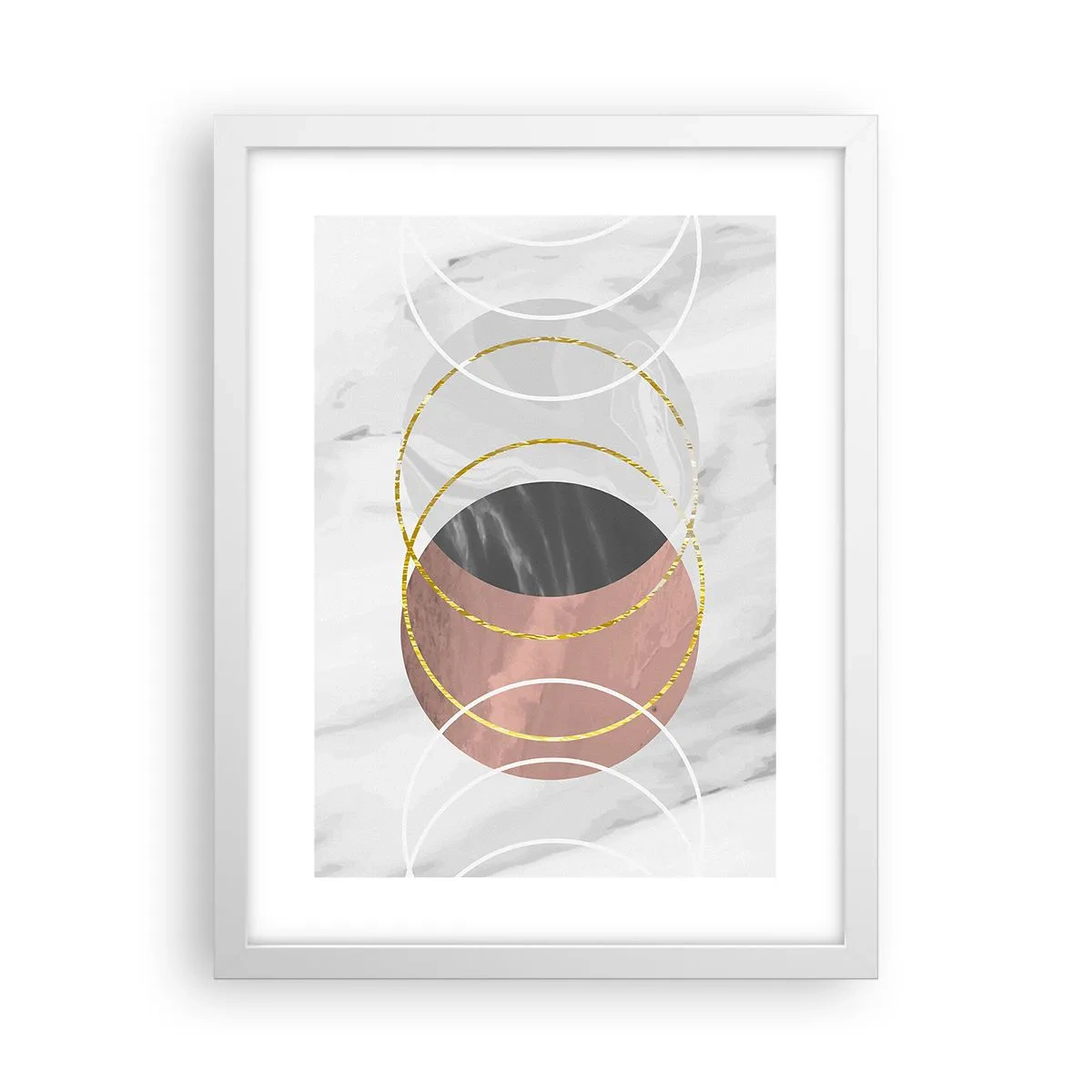 Poster in einem weißen Rahmen - Musik der Sphären - 30x40 cm