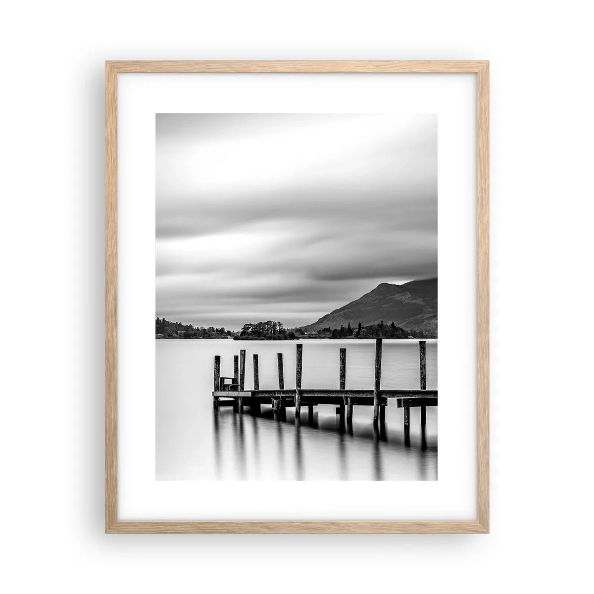 Poster in einem Rahmen aus heller Eiche - Milde und Kraft - 40x50 cm