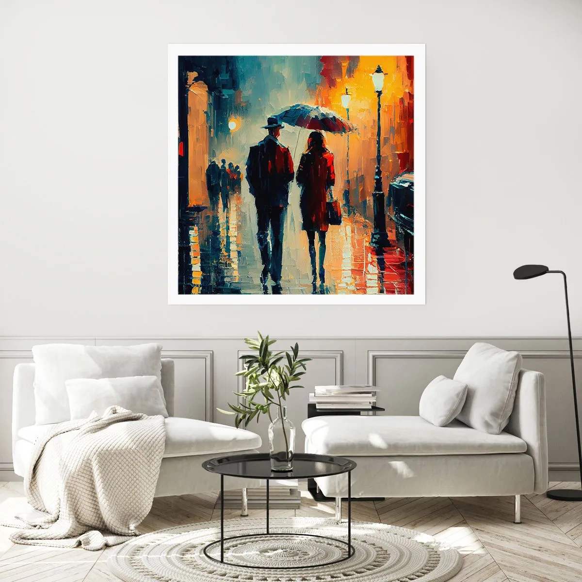 Poster - Urbane Liebesgeschichte - 40x40 cm
