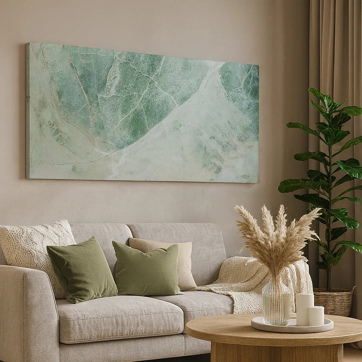 Bild auf Leinwand - Leinwandbild - Edle Kälte des Steins - 30x30 cm