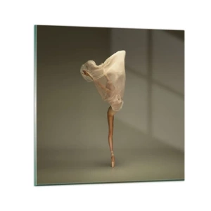 Glasbild - Bild auf glas - Es wird bald auffliegen - 70x70 cm