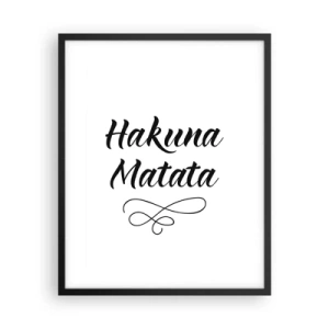 Poster in einem schwarzem Rahmen - Bester Ratschlag - 40x50 cm