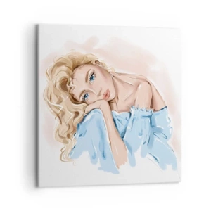 Bild auf Leinwand - Leinwandbild - Verträumt im Blau - 50x50 cm