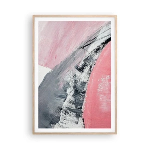 Poster in einem Rahmen aus heller Eiche - Passende Komposition - 70x100 cm