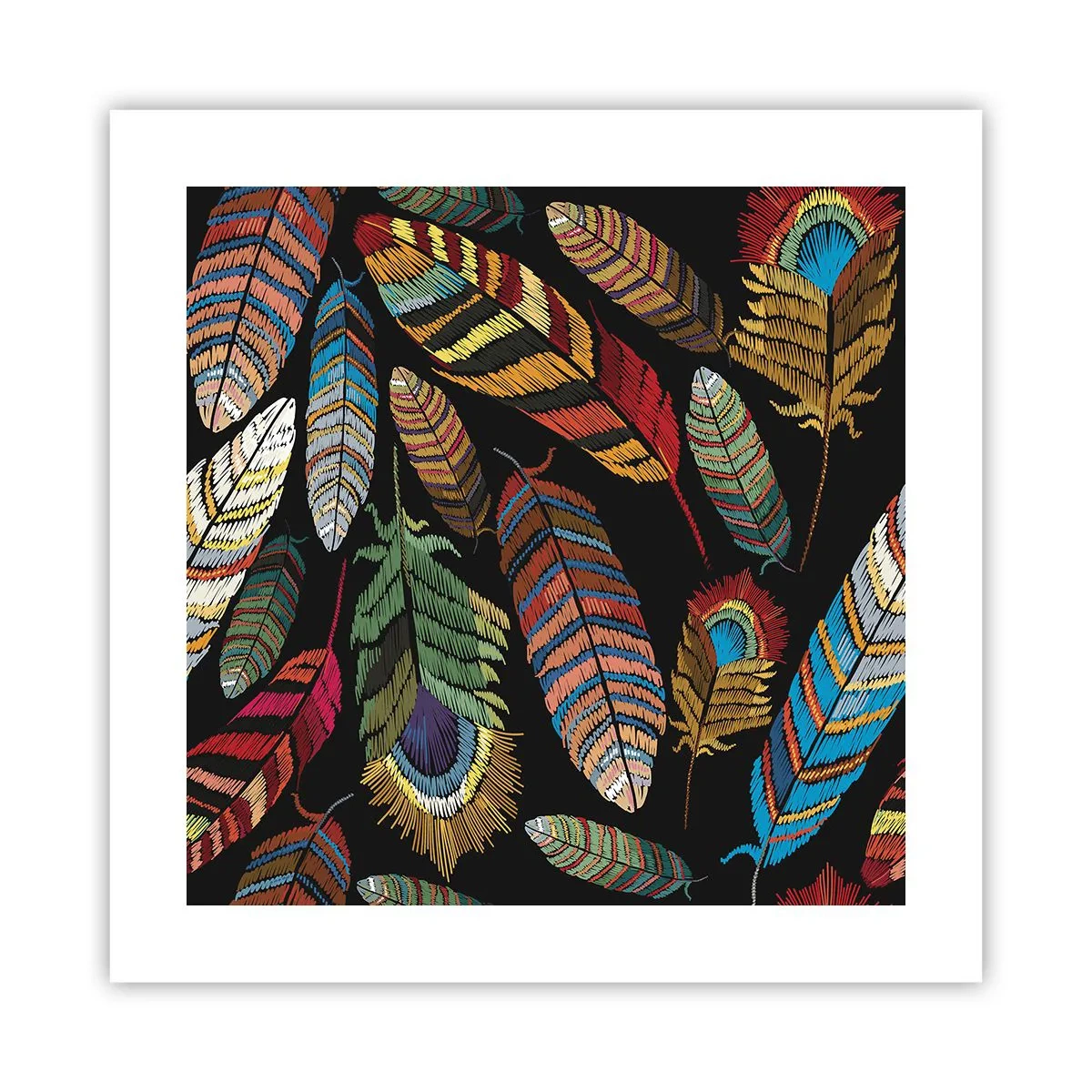 Poster - Der Vogelkarneval - 40x40 cm