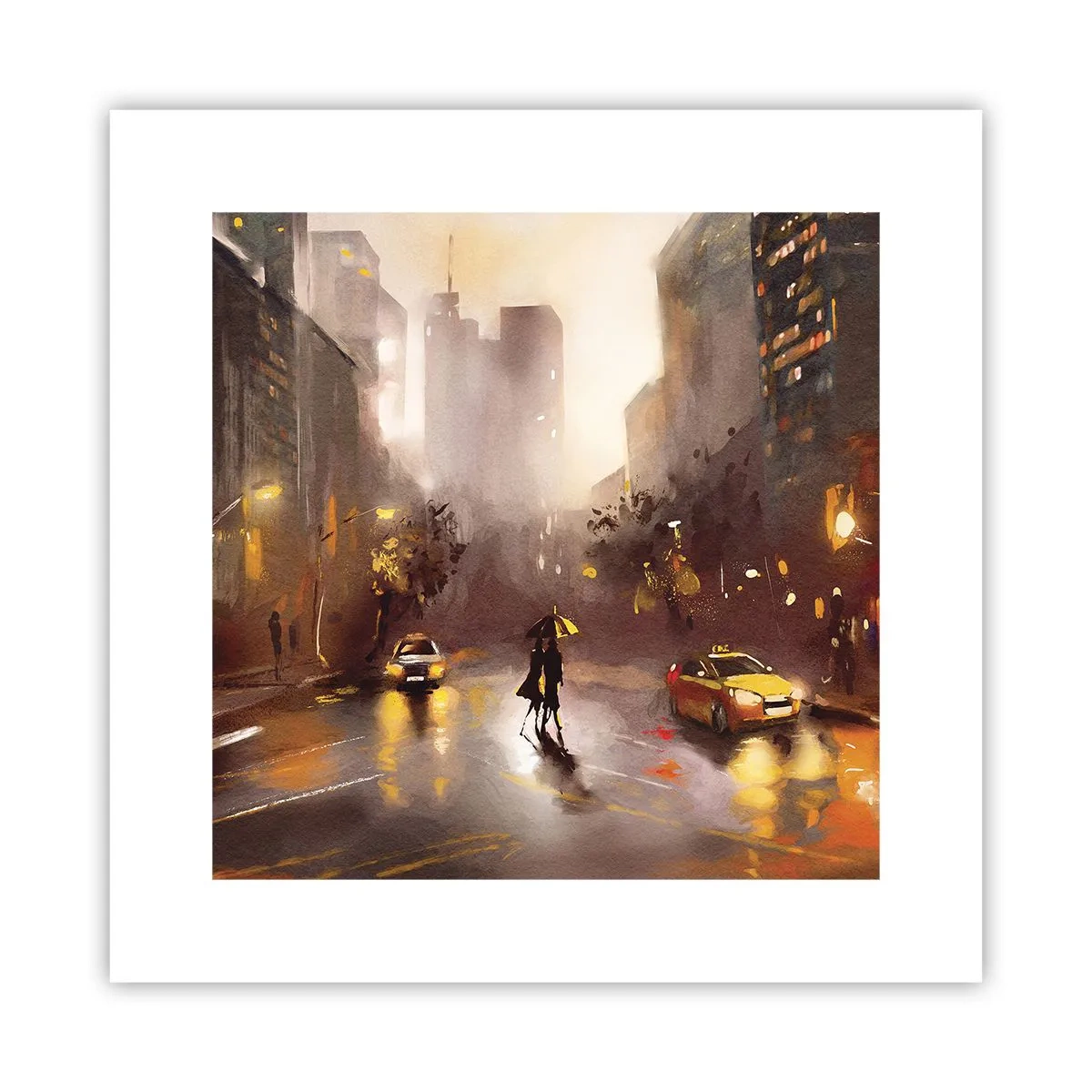Poster - Im Licht von New York - 30x30 cm