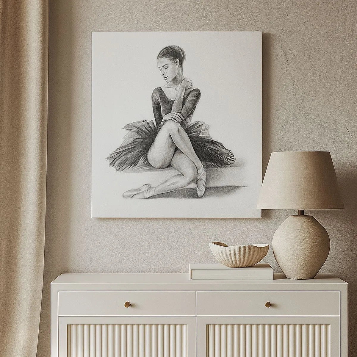 Bild auf Leinwand - Leinwandbild - Vom Tanz verzaubert - 30x30 cm