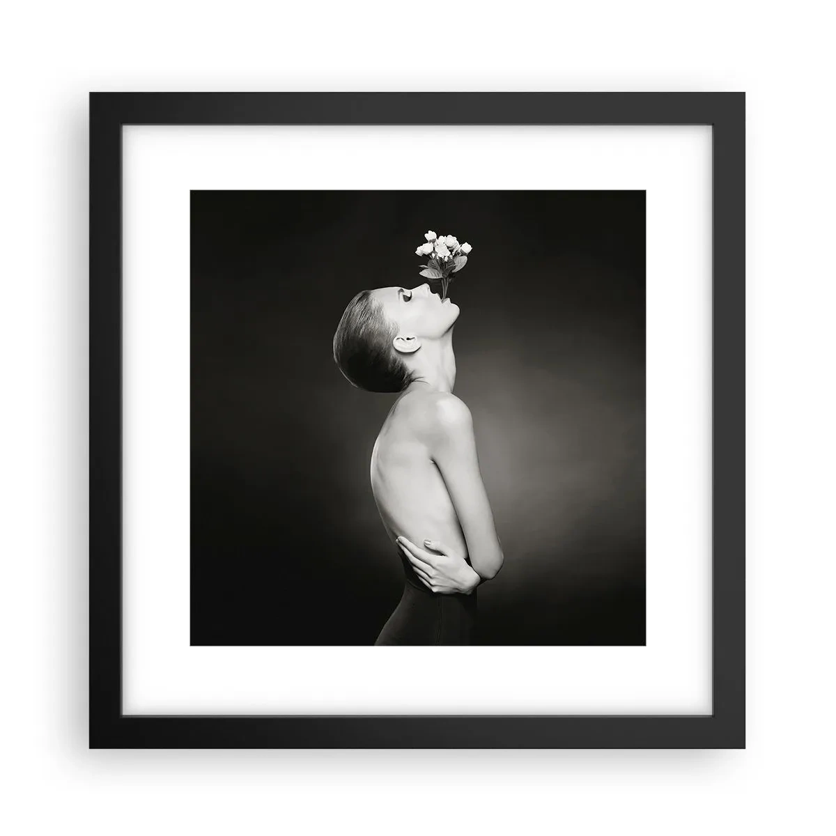 Poster in einem schwarzem Rahmen - Exzentrische Eleganz - 30x30 cm