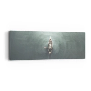 Bild auf Leinwand - Leinwandbild - Durch den Mondsee - 90x30 cm