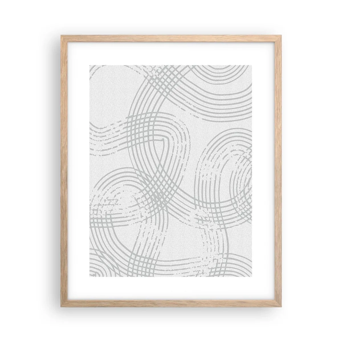 Poster in einem Rahmen aus heller Eiche - Es gibt keinen einfachen Weg - 40x50 cm