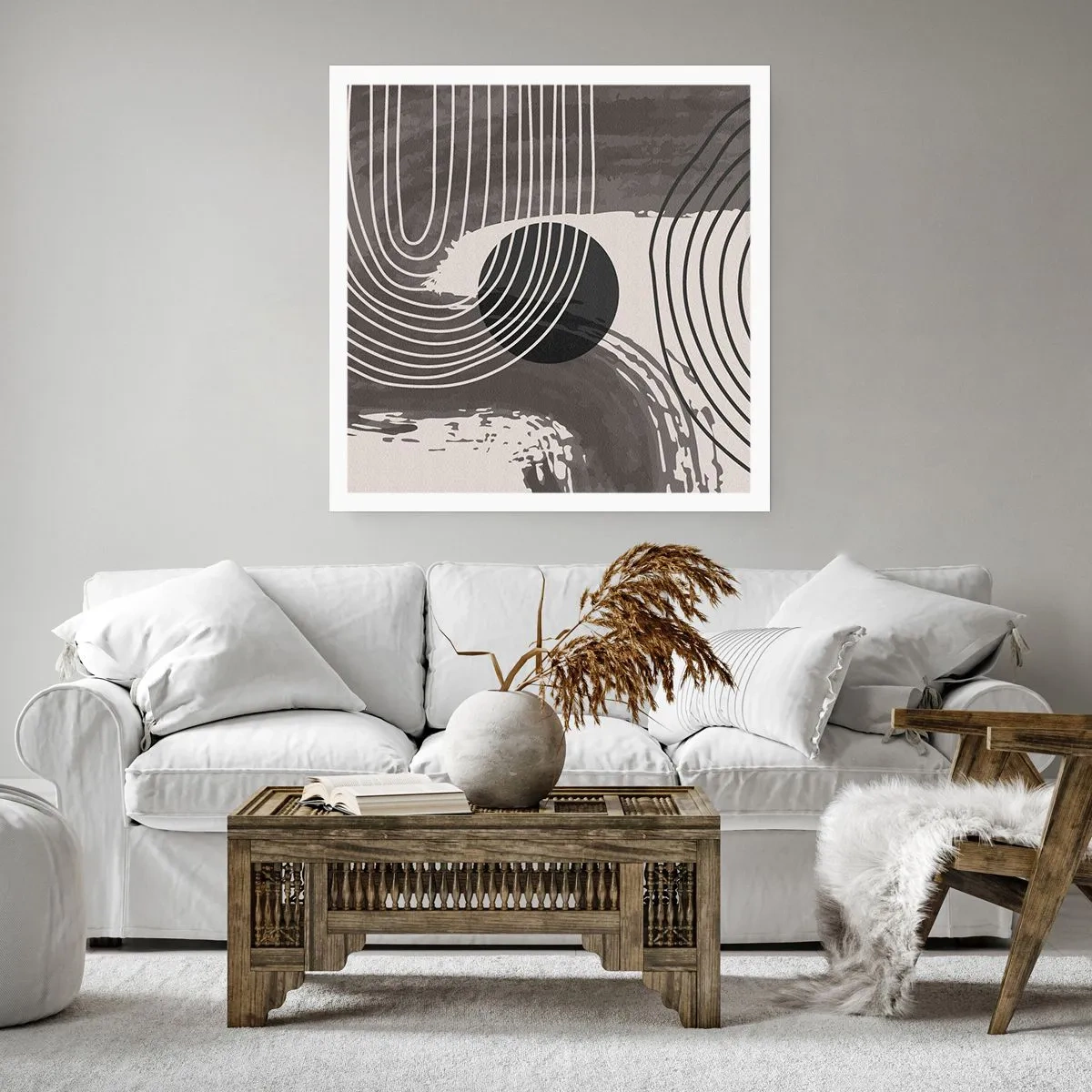 Poster - Oval gewinnt - 50x50 cm