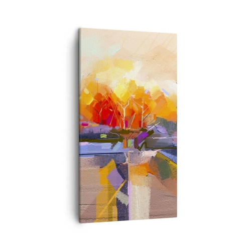 Bild auf Leinwand - Leinwandbild - Der Herbst ist geworden - 45x80 cm