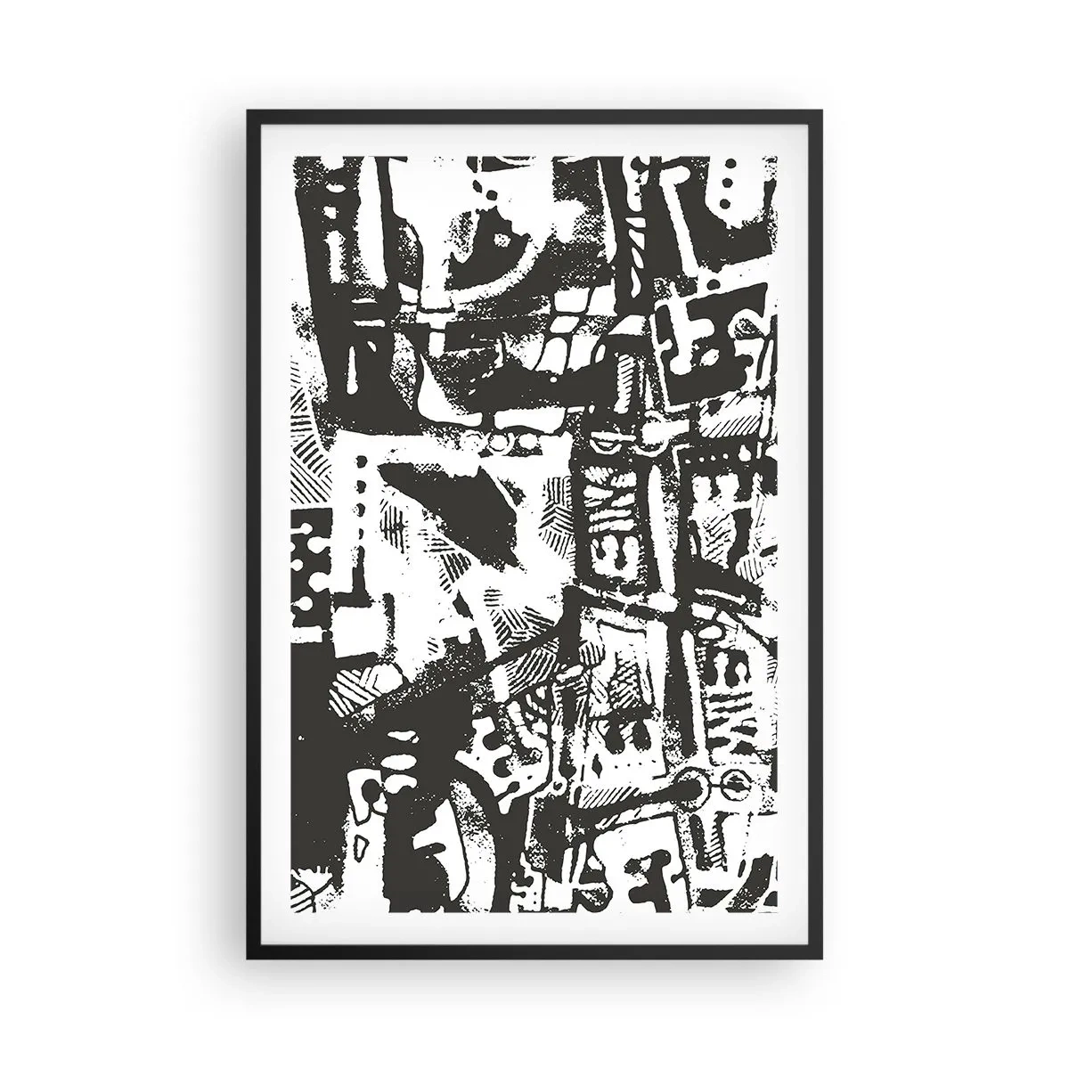 Poster in einem schwarzem Rahmen - Ordnung oder Chaos? - 61x91 cm