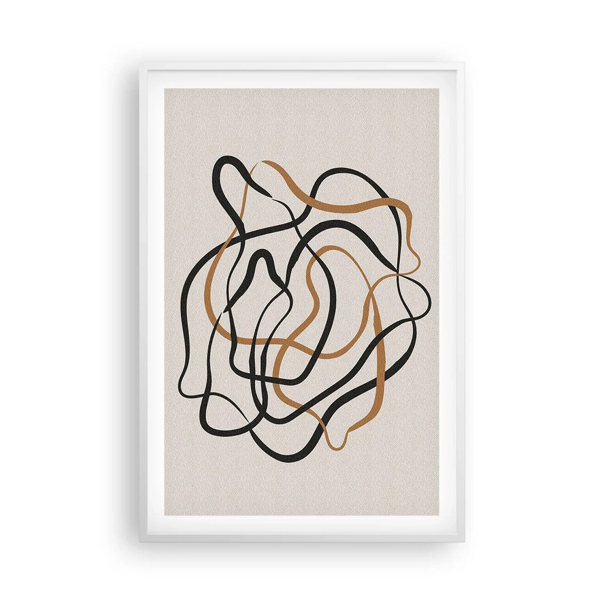 Poster in einem weißen Rahmen - Alles ging schief - 61x91 cm
