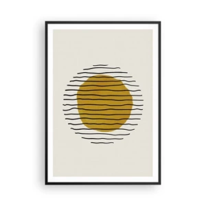 Poster in einem schwarzem Rahmen - Abstraktion, die vor Hitze zittert - 70x100 cm