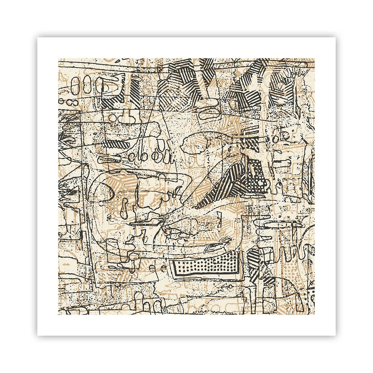 Poster - Es wartet darauf, entschlüsselt zu werden - 50x50 cm