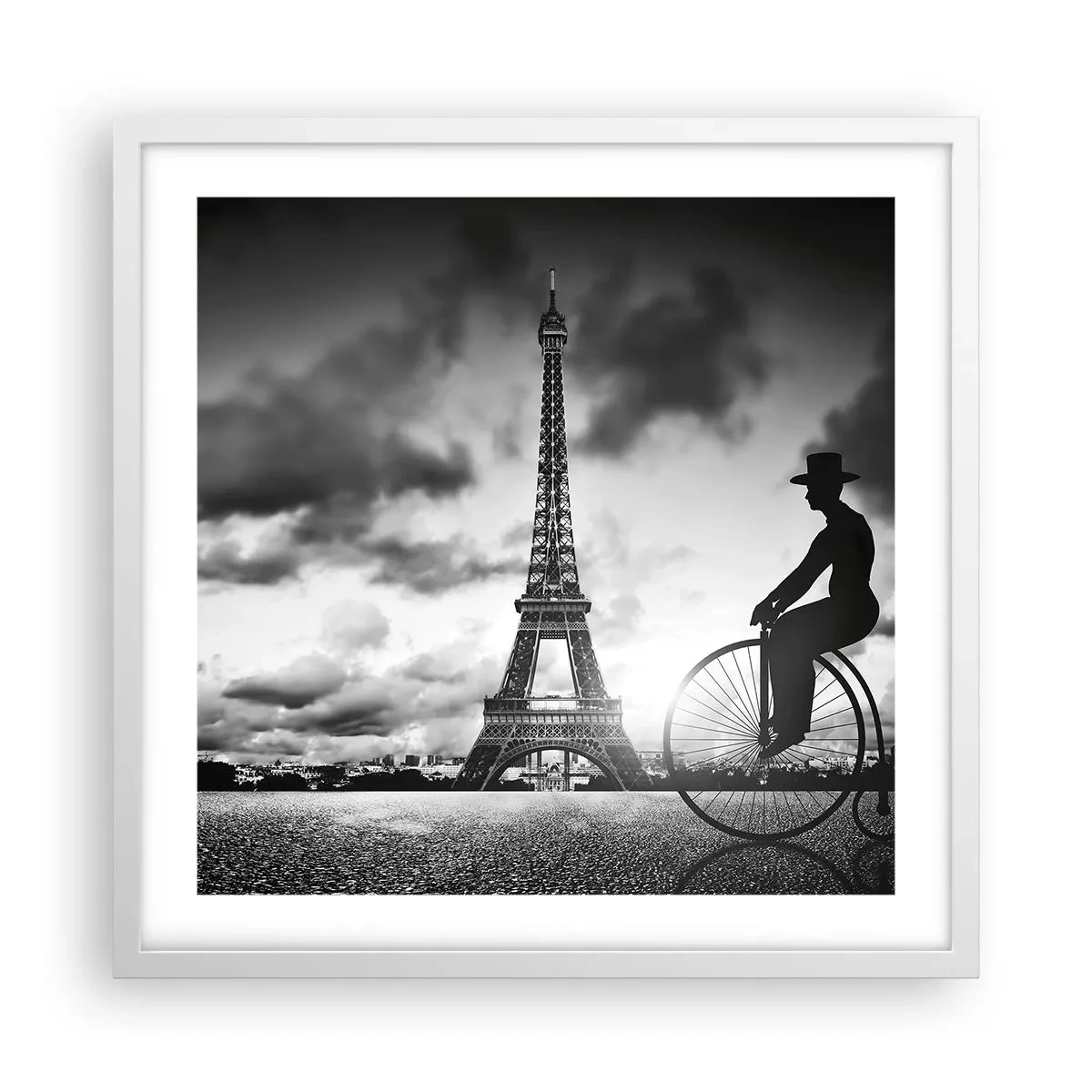 Poster in einem weißen Rahmen - Sehnsucht nach Belle Epoque - 50x50 cm