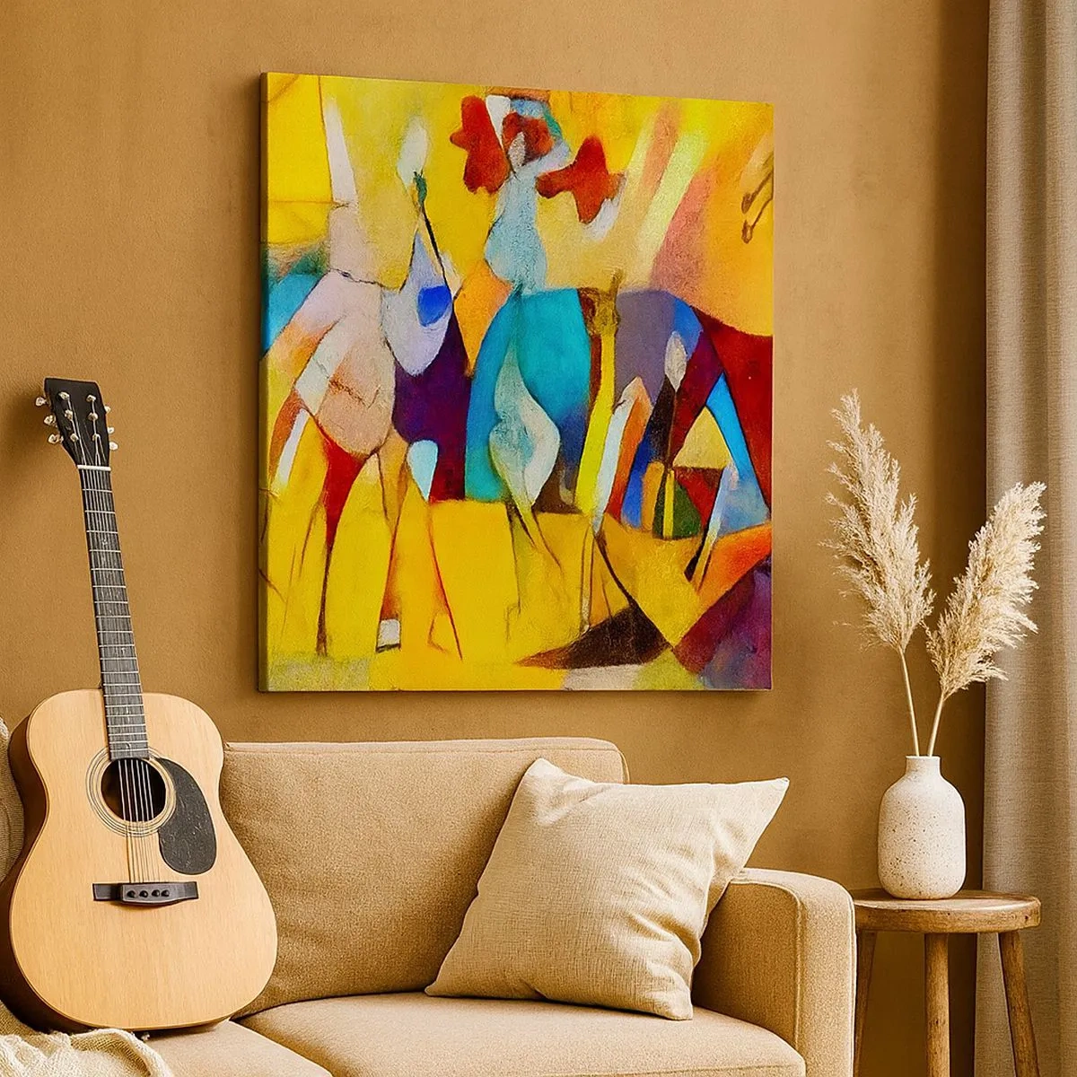 Bild auf Leinwand - Leinwandbild - Sonne - Leben - Freude - 30x30 cm