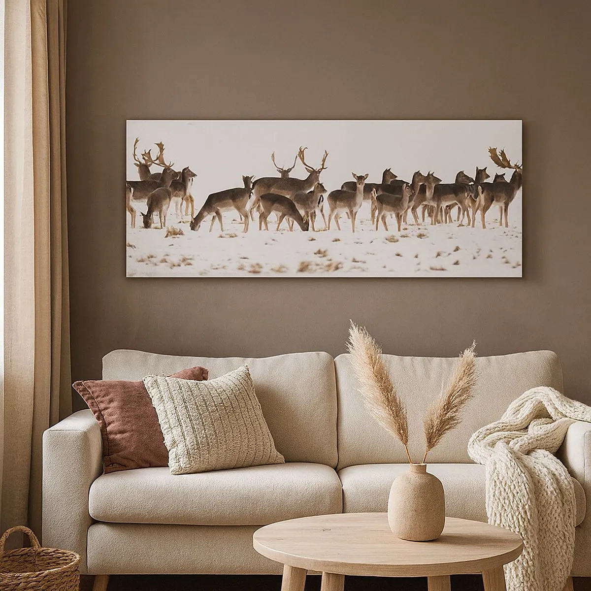 Bild auf Leinwand - Leinwandbild - Kommen die Weihnachten? - 100x40 cm