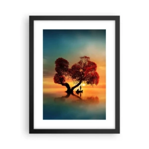 Poster in einem schwarzem Rahmen - Oddaysons und die Stille der Weltlosen - 30x40 cm