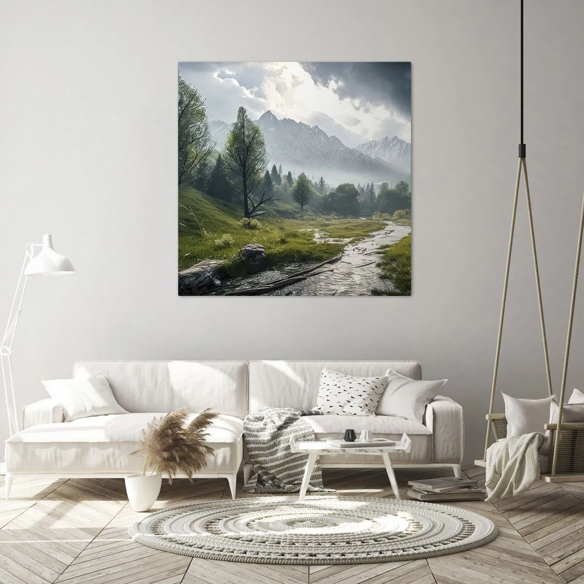Bild auf Leinwand - Leinwandbild - Hin und zurück - 40x40 cm