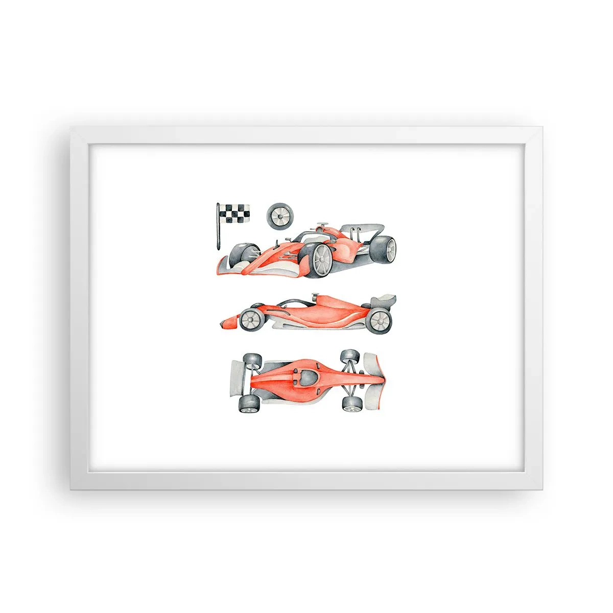 Poster in einem weißen Rahmen - Dem Traum folgen - 40x30 cm