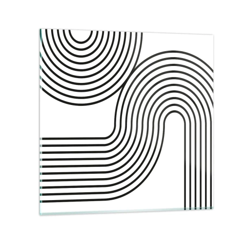 Glasbild - Bild auf glas - An der Kurve - 60x60 cm