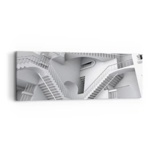 Bild auf Leinwand - Leinwandbild - Die Paradoxien des Weltraums - 90x30 cm