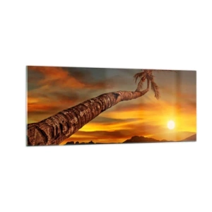 Glasbild - Bild auf glas - Exotischer Urlaub, karibisches Abenteuer - 100x40 cm