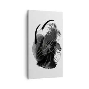 Bild auf Leinwand - Leinwandbild - Aus Schwarz entstanden - 45x80 cm