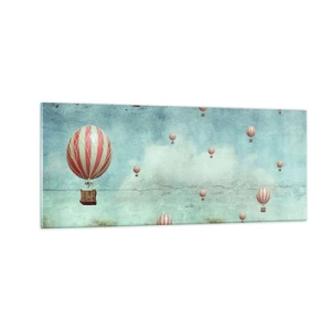 Glasbild - Bild auf glas - Frei von der Hektik des Lebens - 100x40 cm