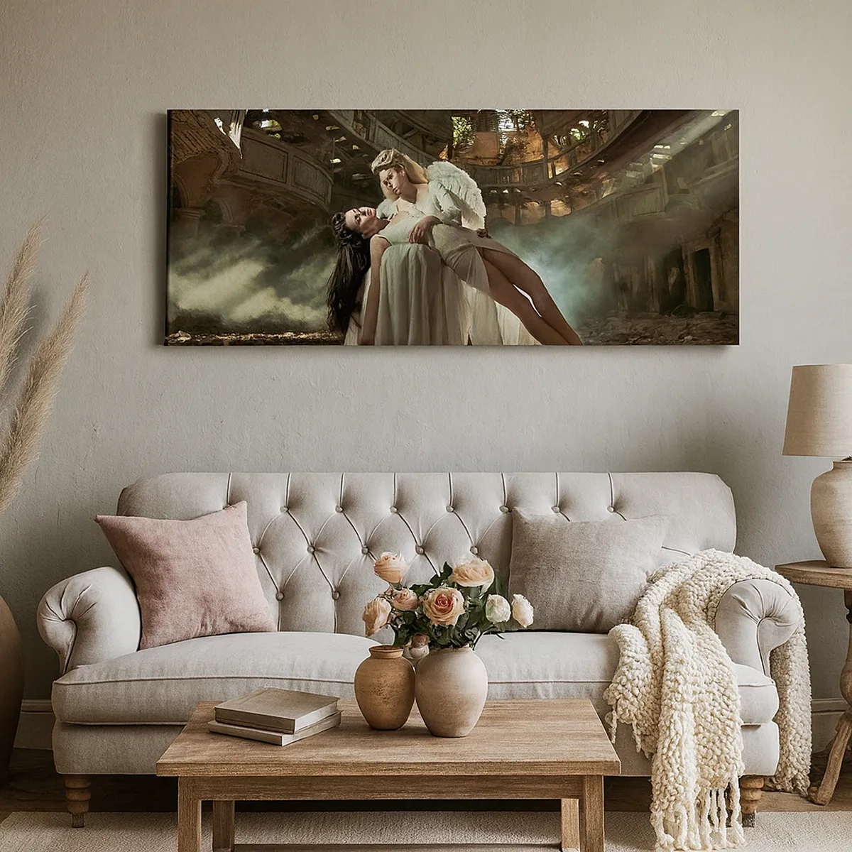 Bild auf Leinwand - Leinwandbild - Der Geist des alten Theaters - 30x30 cm