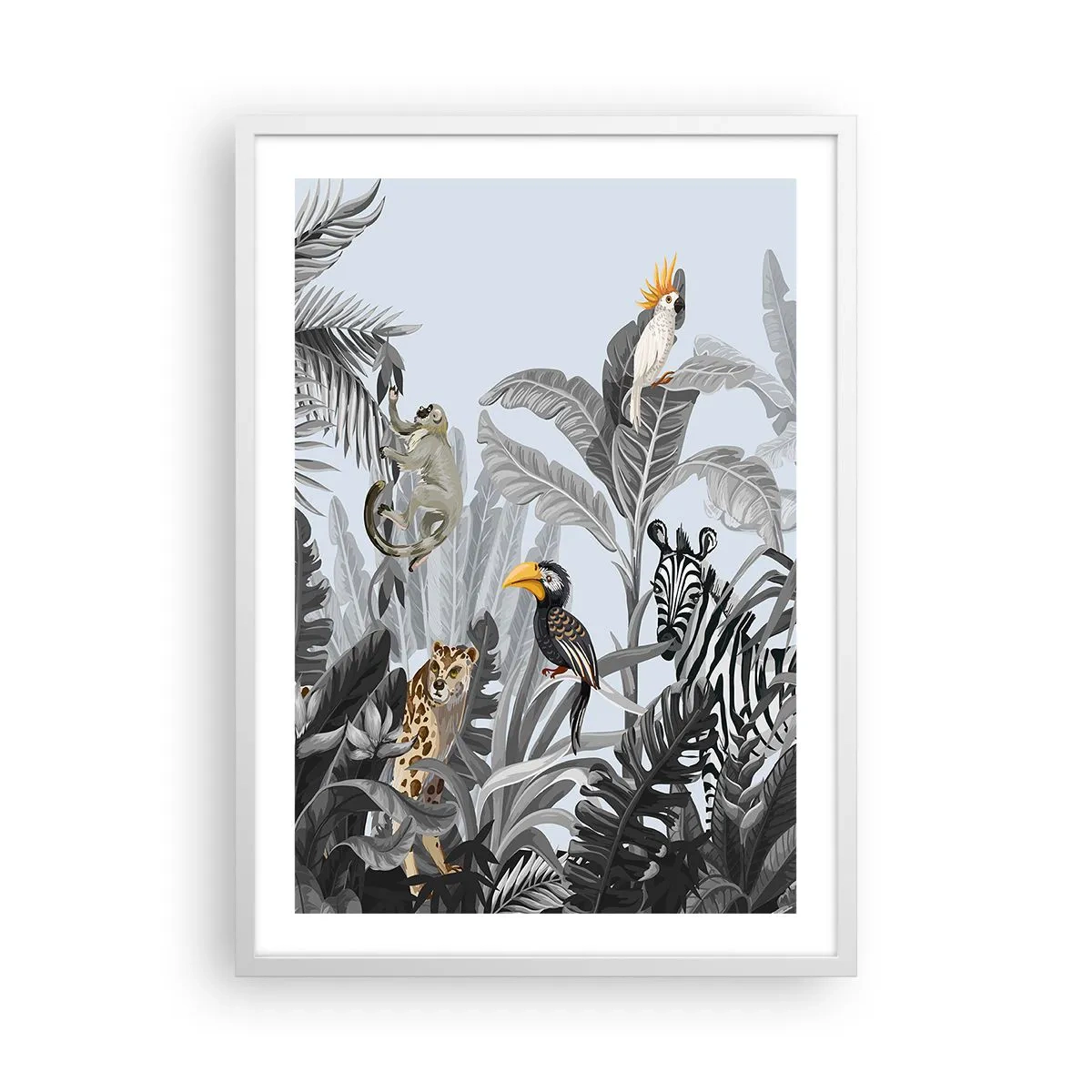 Poster in einem weißen Rahmen - Afrikanisches Märchen - 50x70 cm