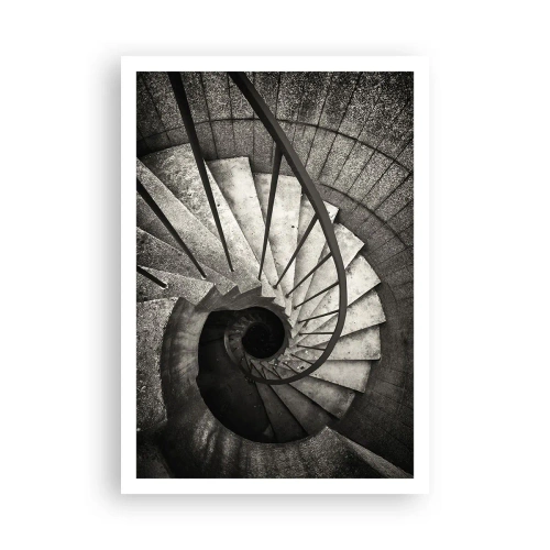 Poster - Treppe hoch, Treppe runter - 70x100 cm