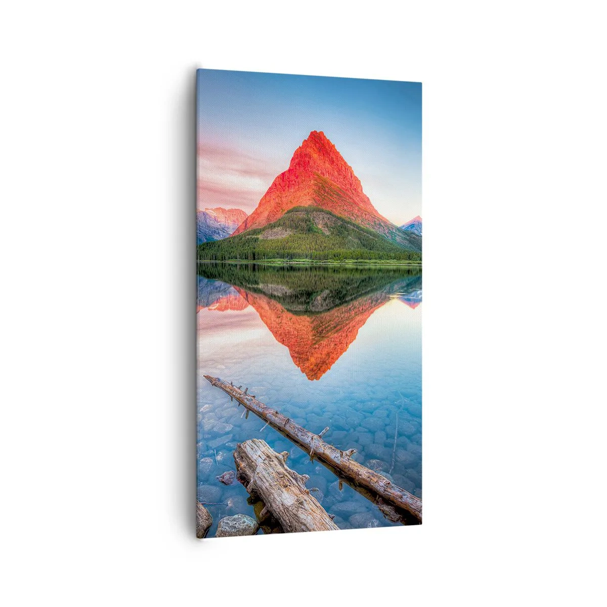 Bild auf Leinwand - Leinwandbild - Hitze und Kälte - 65x120 cm