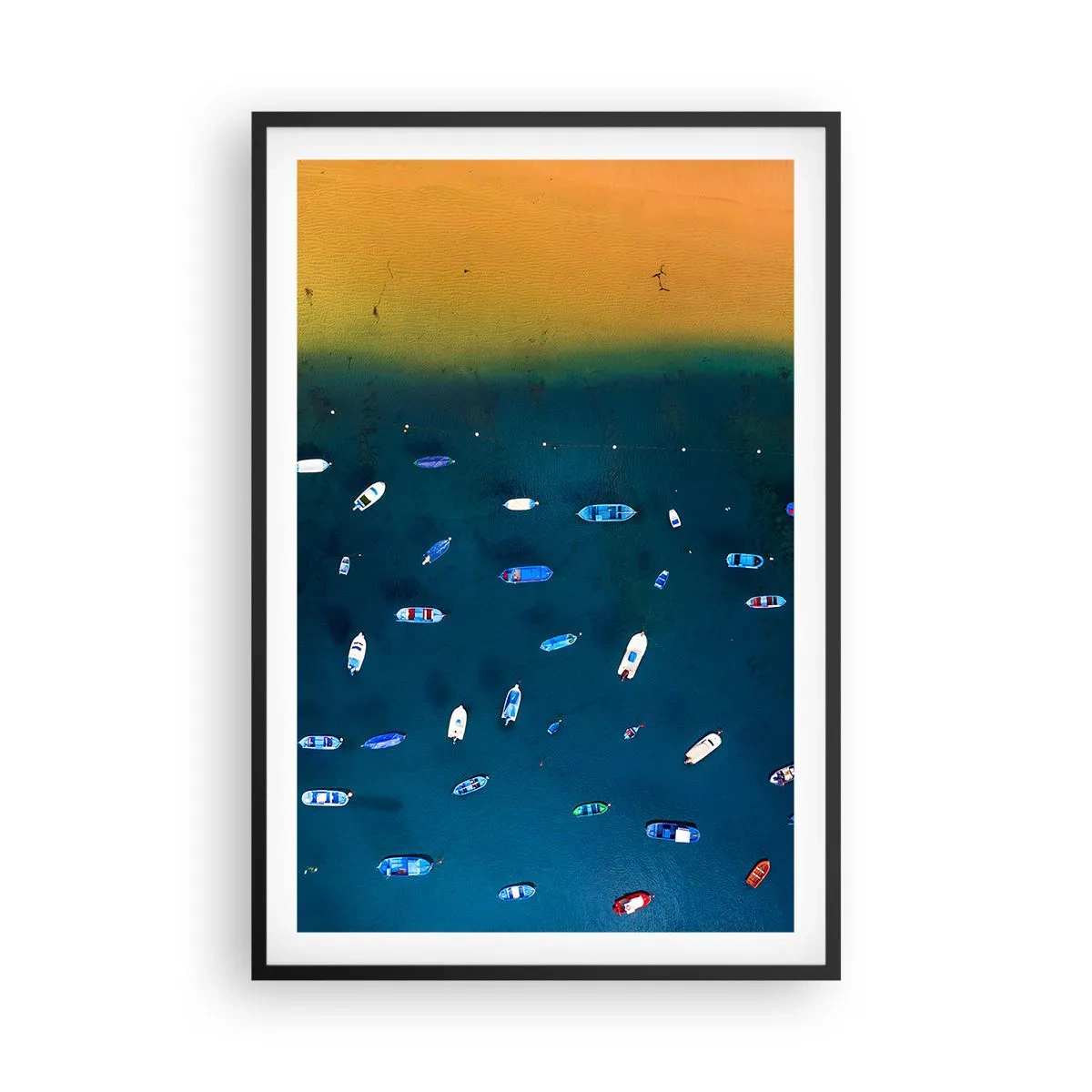 Poster in einem schwarzem Rahmen - Feiertagsspiel - 61x91 cm