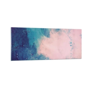 Glasbild - Bild auf glas - Himmelsblaue Umarmungen - 100x40 cm