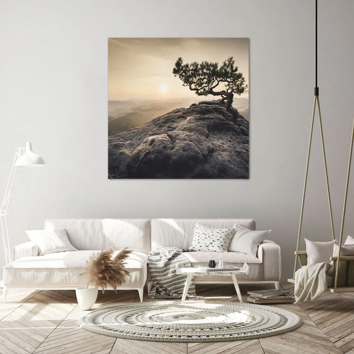 Bild auf Leinwand - Leinwandbild - Das Leben gewinnt immer - 70x70 cm