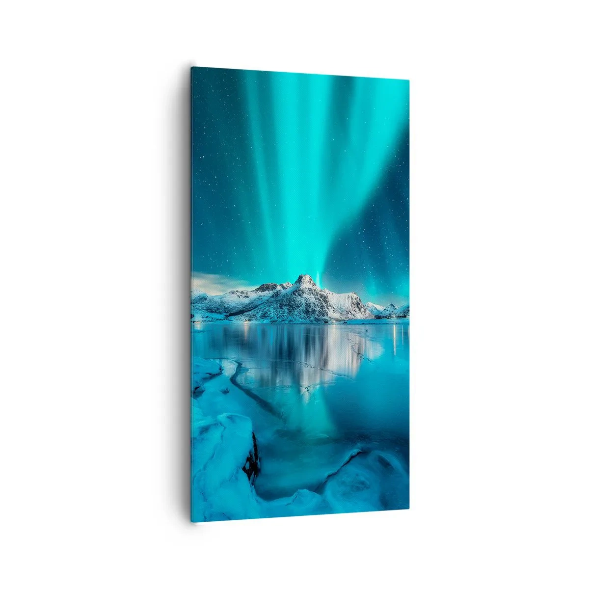 Bild auf Leinwand - Leinwandbild - Lichtnacht - 65x120 cm