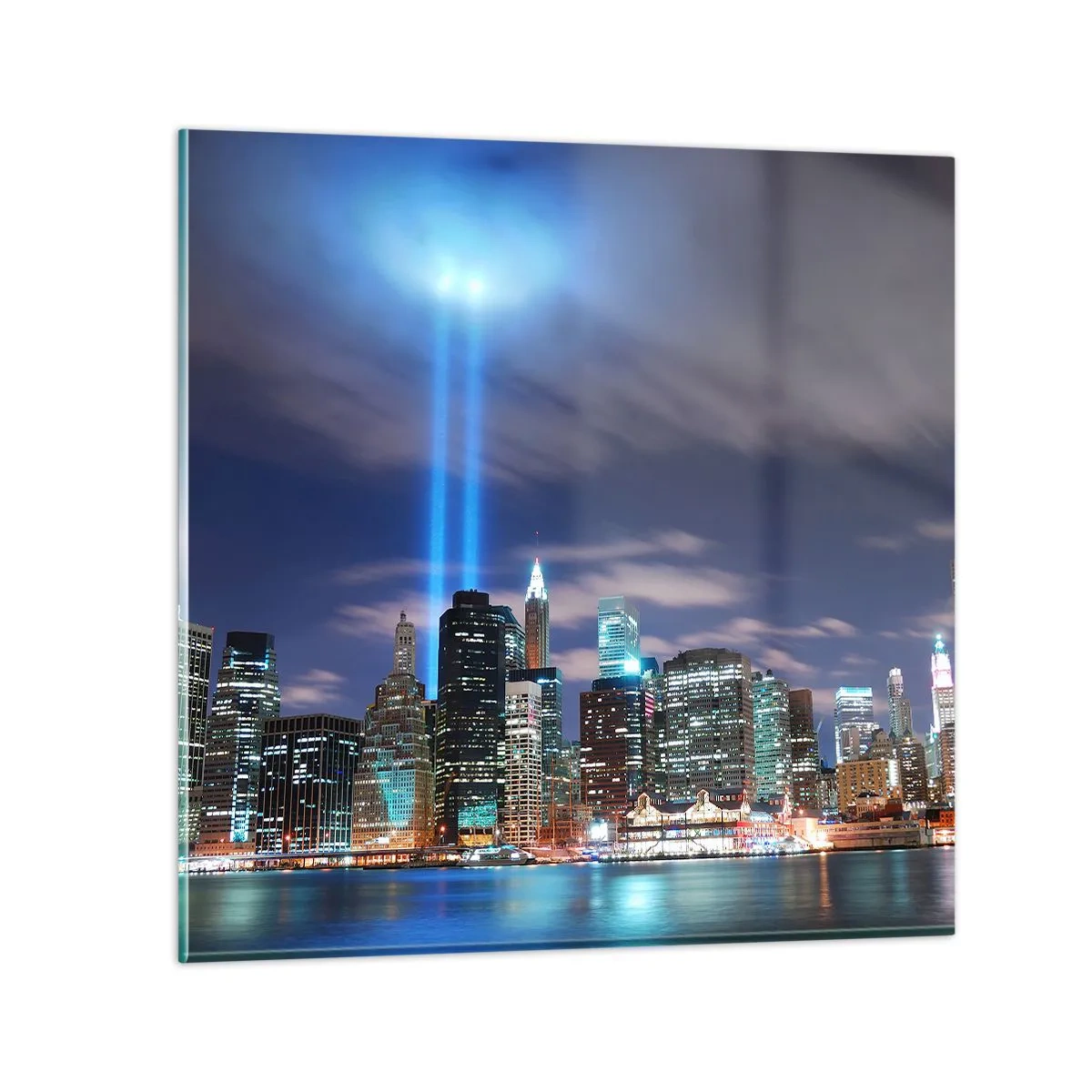 Glasbild - Bild auf glas - Erreiche den Himmel mit dem Licht - 30x30 cm