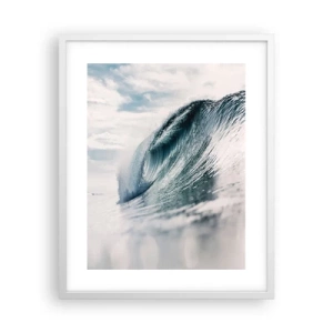 Poster in einem weißen Rahmen - Wasserspitze - 40x50 cm