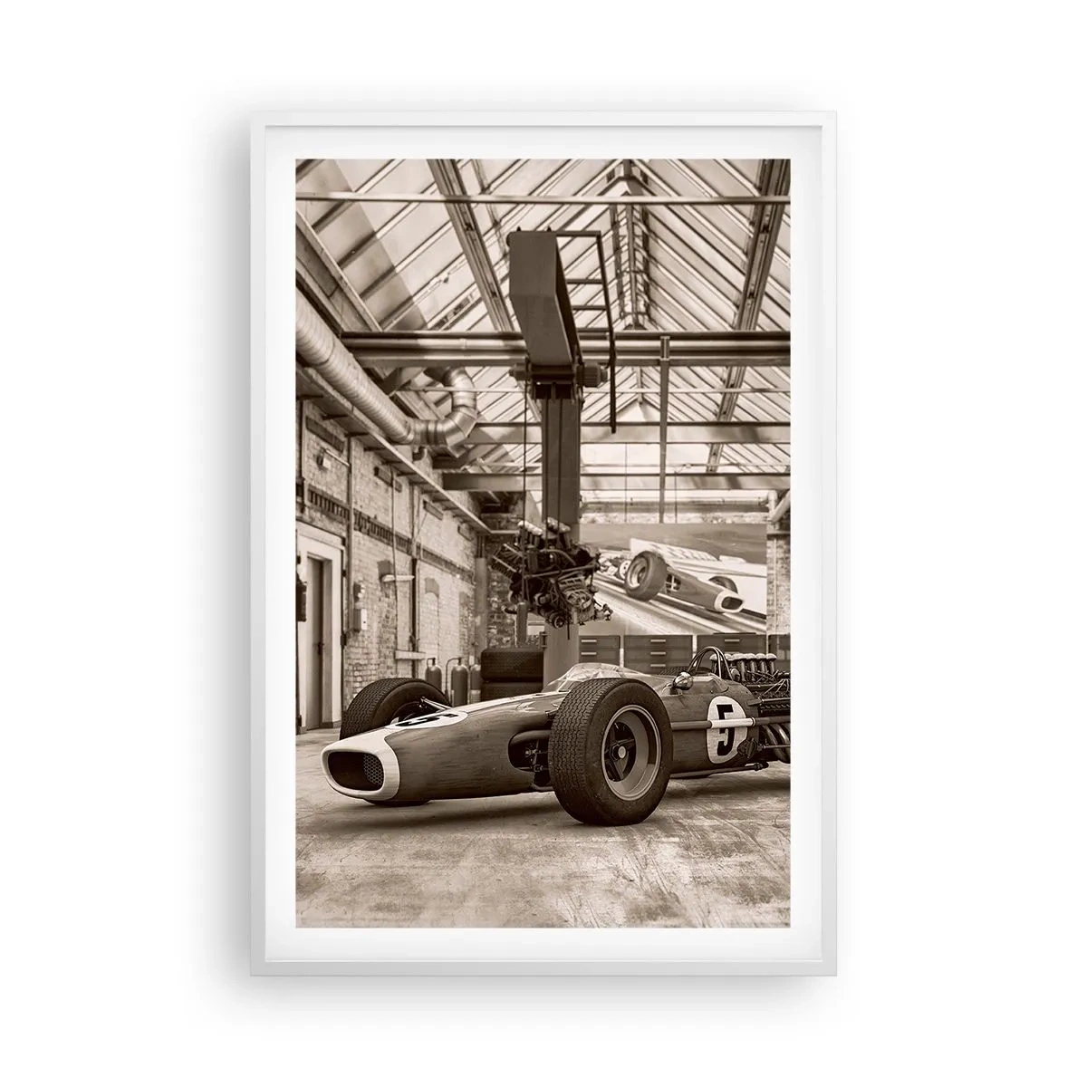 Poster in einem weißen Rahmen - Die Siegerruhe - 61x91 cm