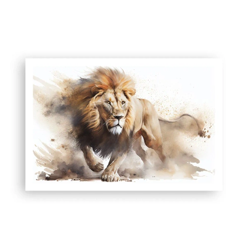 Poster - Der König zog um - 91x61 cm