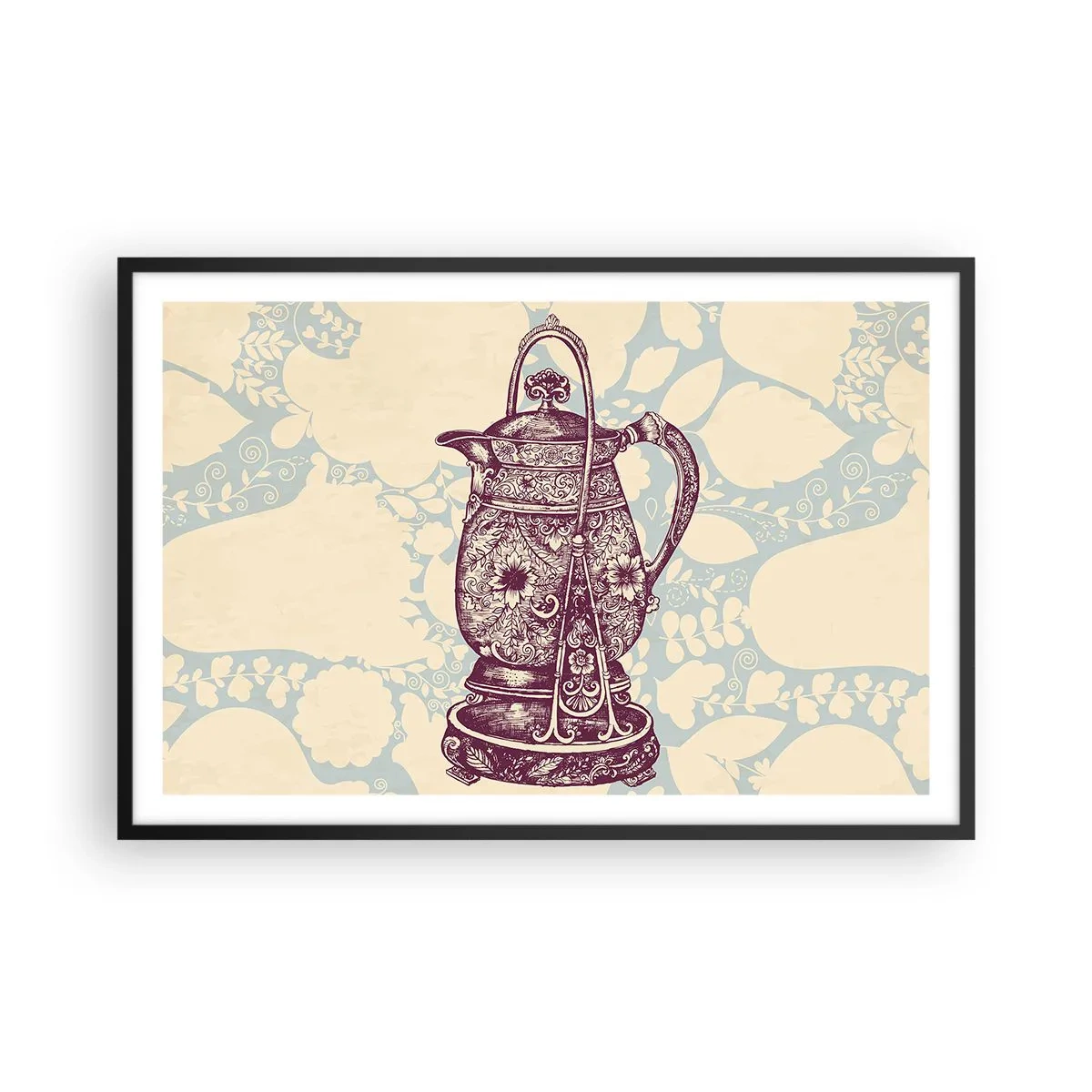 Poster in einem schwarzem Rahmen - Schönheit des Alltags - 91x61 cm