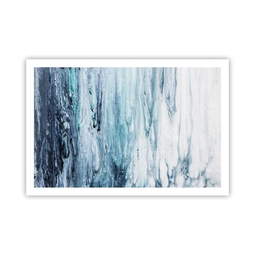 Poster - Blaue Eiszapfen - 91x61 cm