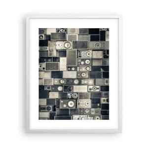 Poster in einem weißen Rahmen - Und es ist alles in Ordnung - 40x50 cm