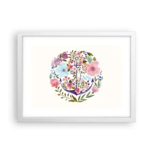 Poster in einem weißen Rahmen - Guter Traum eines Seemanns - 40x30 cm