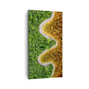 Bild auf Leinwand - Leinwandbild - Grenzen und Durchbrüche - 55x100 cm