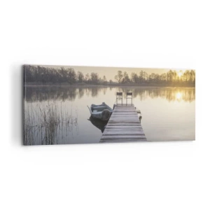 Bild auf Leinwand - Leinwandbild - Ich komme nach einiger Zeit zurück - 100x40 cm